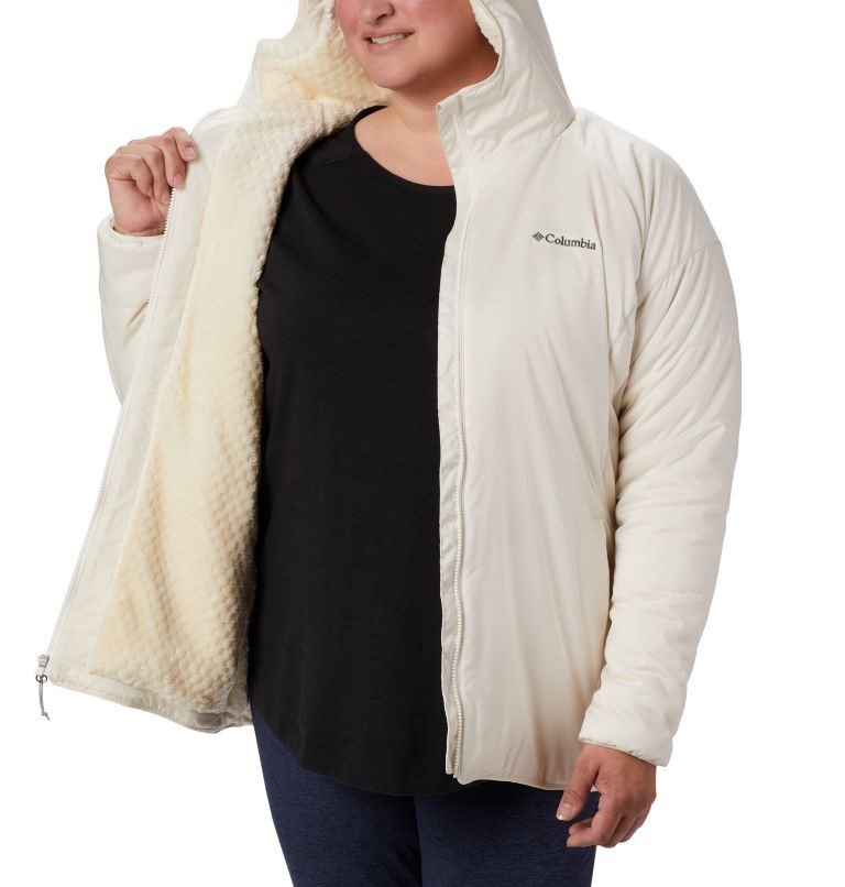 Jachete Shell Columbia Kruser Ridge II Plush Dama Albi | Plus Size FAZQ1M870